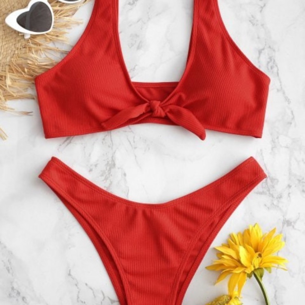 Red Zaful bikini